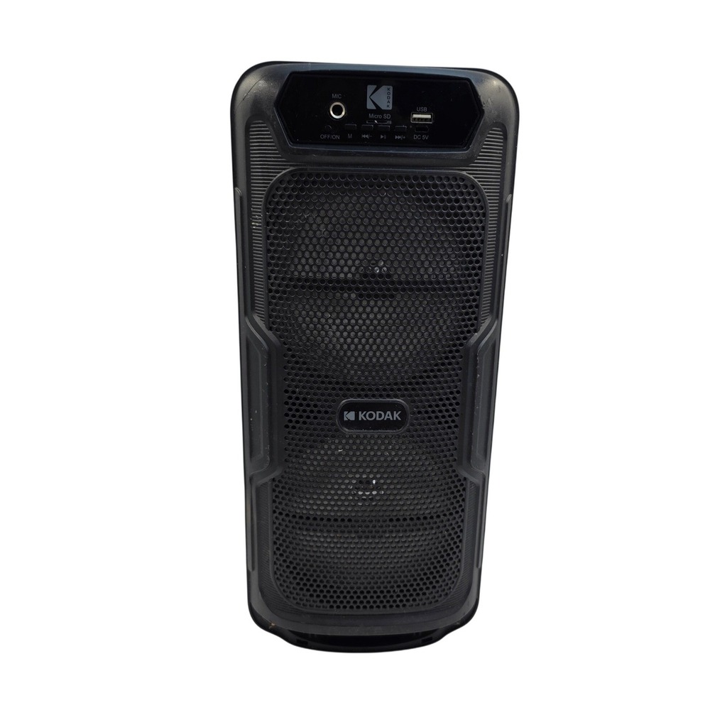 Kodak BTSPK103 Portable Bluetooth Speaker Black Micro SD USB Mic Input O4